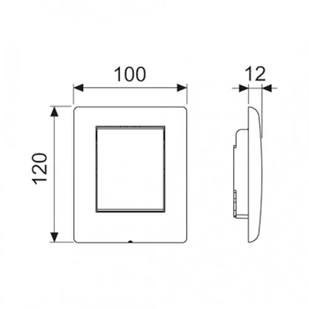Клавиша смыва Tece Teceplanus Urinal 9242311 сталь