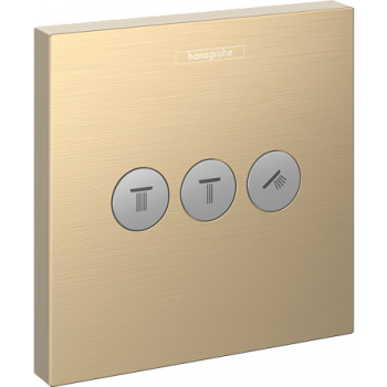 Вентиль, Hansgrohe, Select, цвет-шлифованная бронза