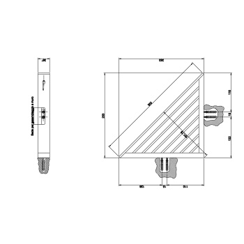 Полка для душа Gessi Rettangolo 20861.099 Black Xl