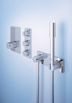 Внешняя часть вентиля GROHE Grohtherm F, 3 выхода, хром 27625000
