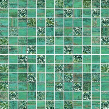 Мозаика Mosaico Lux Mix Quadretti Verde 30x30