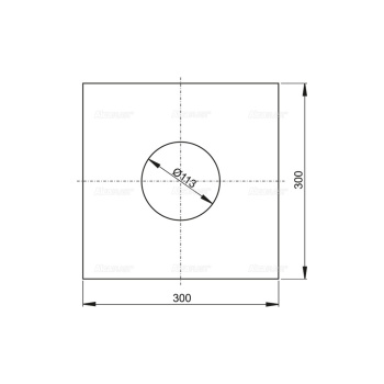 Гидроизоляция для душевого трапа Alcaplast AIZ1 300х300 мм