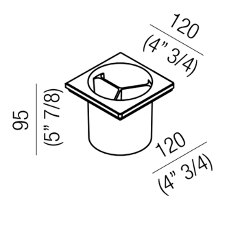Стакан Agape 369, подвесной, белый A369213Z