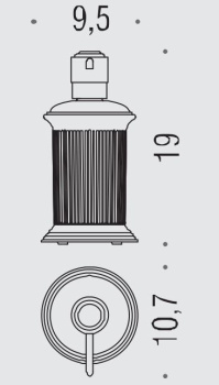 Дозатор для жидкого мыла Colombo Hermitag настольный, PVD золото/матовое стекло B9336.HPS-VAN