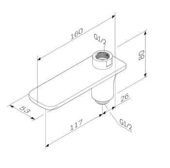 Излив на ванну AM.PM F50A70900
