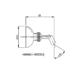Держатель ручного душа Fima Carlo Frattini Wellness хром F2047CR