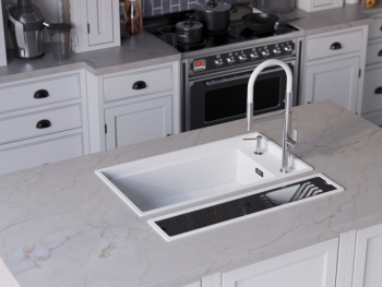 Смеситель для кухни Omoikiri Osaka BN-WH с гибким изливом 4994305