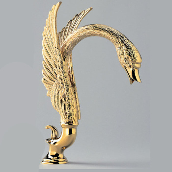 Излив для ванны с переключателем THG Cygne G31-F01-29SGI полированное золото