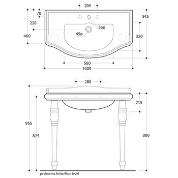 Ножка Kerasan Retro для консоли, белый, xдля инсталляции необходимо 2 шт в упаоквке 2шт. 108301 (1шт)