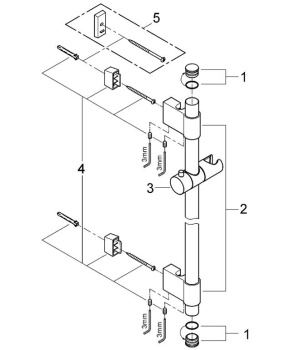 Душевая штага Grohe Power&Soul 27784000