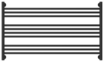 Полотенцесушитель водяной Сунержа Богема L 600х1100 31-0202-6011 матовый черный