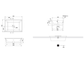 Раковина встраиваемая Scarabeo GAIA-TECH-MIKY 8032