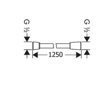Шланг для душа Keuco 59995031200 бронза шлифованная
