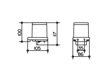 Дозатор для жидкого мыла Keuco Moll 12752010100 нажимной, 180 мл, хром\белый матовый пластик