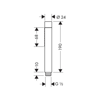 Лейка для душа AXOR Starck shower collection 28532000 хром