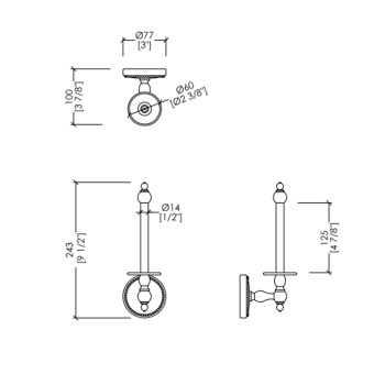 Держатель запасного туалетного рулона настенный Devon&Devon Dorothy золото светлое/белый DOR411OT/PS