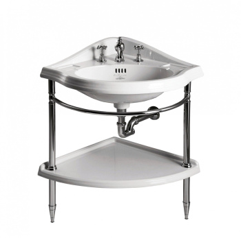 Полка для консоли Simas Arcade AR894bi 54х54см угловая белый