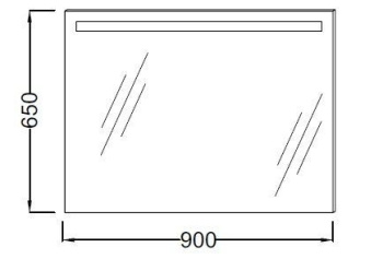 Jacob Delafon Parallel Зеркало с подсветкой