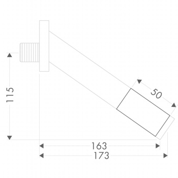 Axor Starck Удлинение для излива, 50мм, цвет: хром 10495000