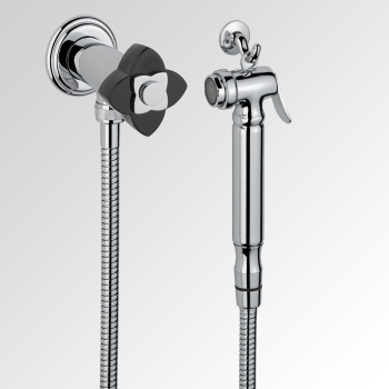 Гигиенический душ THG Petale De Cristal Noir U6D-A02-5840/8 хром