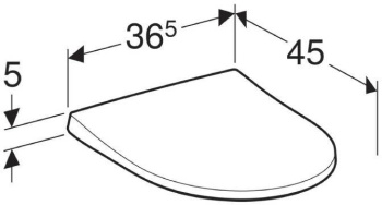 Сиденье для унитаза Geberit iCon 574950000 белое