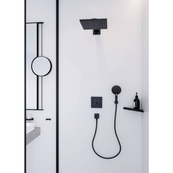 Косметическое зеркало hansgrohe AddStoris 41791670 матовый черный