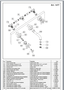 Смеситель для раковины Nicolazzi Half Dome 1477CR70 хром