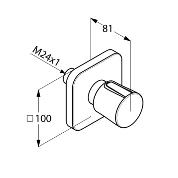 Переключатель на 2 положения Kludi E2 498470575