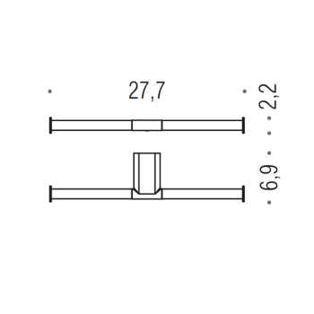 Держатель для туалетной бумаги Colombo Mini двойной, хром B4090.CR