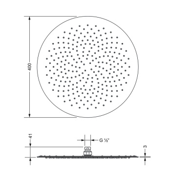 Верхний душ Jorger 649.13.850.000 chrome