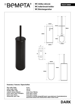 Ёршик для унитаза Bemeta Solo 139113142 хром