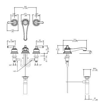 Смеситель для раковины Devon&Devon Manhattan MNH400NK никель