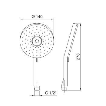 Ручной душ Fantini хром 90 02 9890