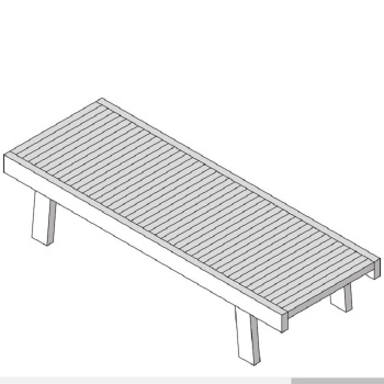 Лежак дерево Effegibi 184x65xh38, Хемлок, AR 20 15 0030