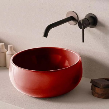 Раковина накладная Cielo Le Bacinelle BATO30 CO 30 см красный