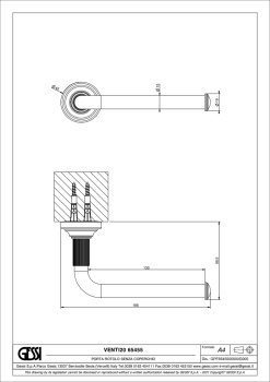 Держатель туалетной бумаги Gessi Venti20 65455.031 Chrome