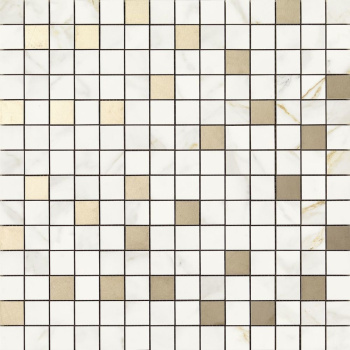 Мозаика R4ZU Bistrot Mosaico Calacatta Michelangelo 40*40
