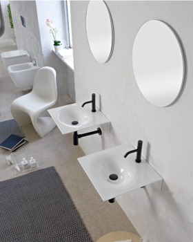 Раковина VEIL60 подвесная 60.5х46 см, белая  WHITE без пробки перелива   /6102/ 6102