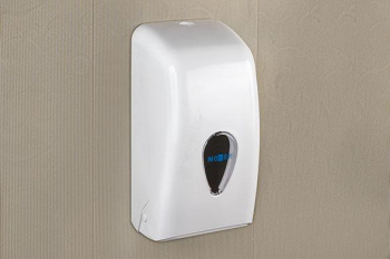 Диспенсер для листовой туалетной бумаги белый Nofer 05118.W