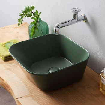 Раковина накладная Simas Wave WA03 mirto matt 42 см зеленый