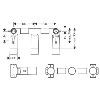 Внутренняя часть смесителя Axor 10303180