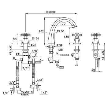 Смеситель для раковины Stella Eccelsa 3223tc EC 00022 CR00 хром