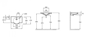 Раковина Jacob Delafon Formilia E4506-00 белый