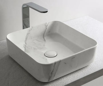 Раковина накладная Cielo Shui Comfort MILAQ 25 см белый