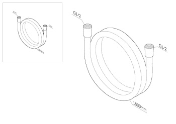 Шланг для душа AM.PM 150 F0415122