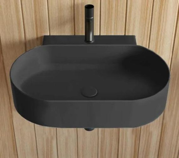 Раковина подвесная Cielo Mare MRLS70 LV 70 см черный