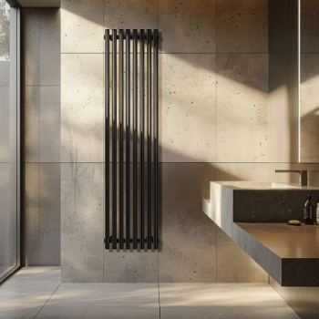 Полотенцесушитель водяной Secado Бергамо плюс 8 4673739248669 200х43 черный