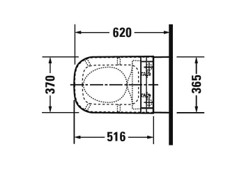 Подвесной унитаз Duravit Happy D.2 2550590000