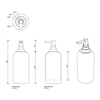 Дозатор для мыла Decor Walther Crack 932800 хром