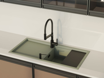 Мойка кухонная Omoikiri Sintesi 100 графит 4997125